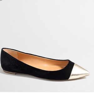 Amelia Velvet Cap Toe Flats
